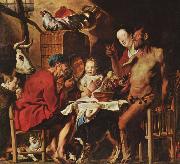 Jacob Jordaens The Satyr and the Farmer's Family (mk08) china oil painting reproduction